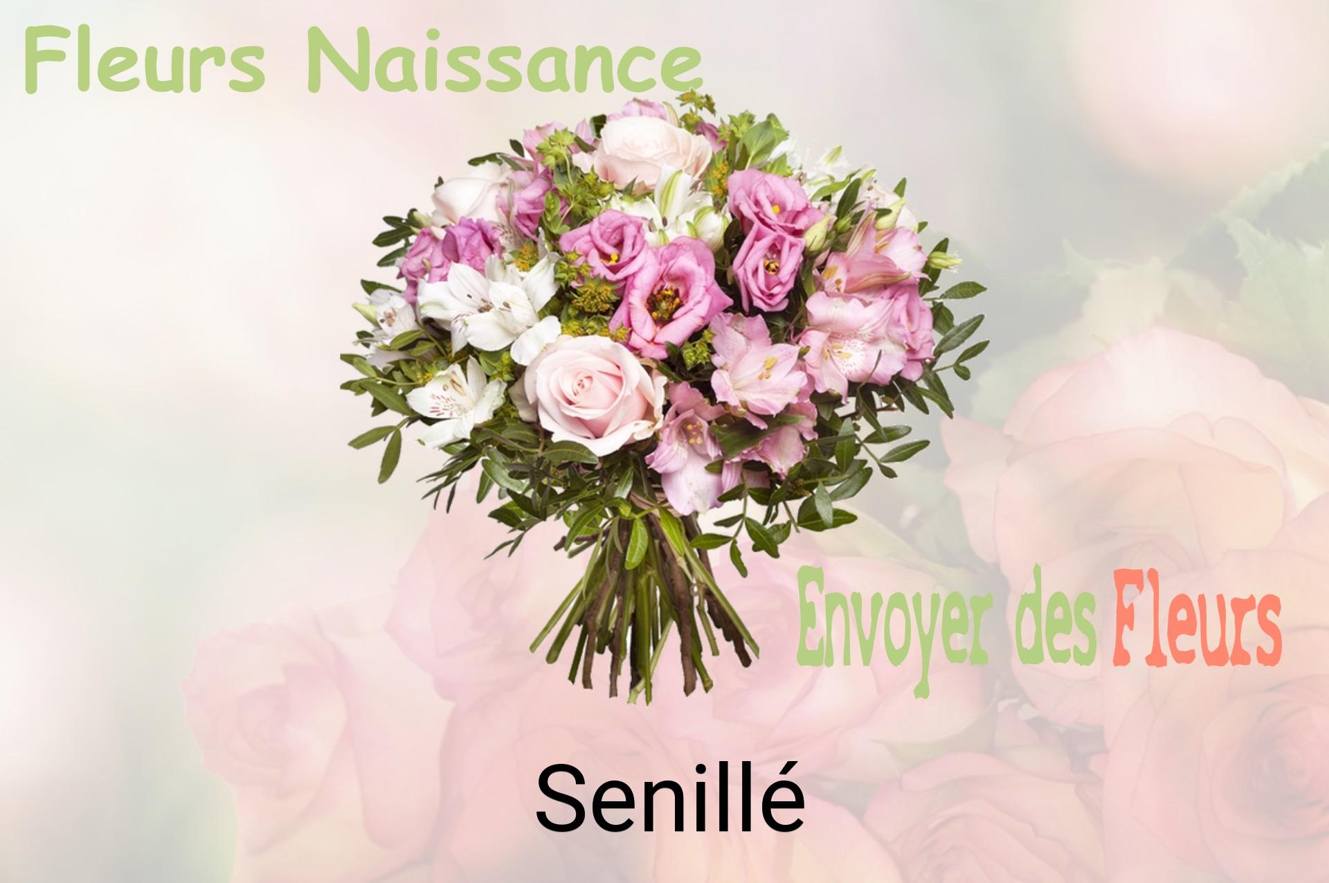 Bouquet de fleurs de naissance livré à Senillé